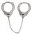 Sterling Silver & Diamond Handcuff Design Earrings For Sale