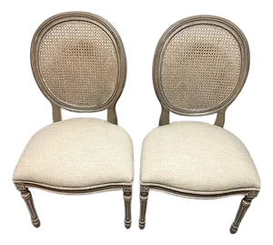 Pair of Ethan Allen French-Style Side Chairs