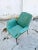 Mid-Century Modern Armchair in Green Faux Leather in the Style of Alvin Lustig, Italy, 1960s For Sale - Image 11 of 11