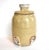 A vintage, mid-century studio or art pottery lidded jar with medallion details, signed Dave Kohl and dated 1970.