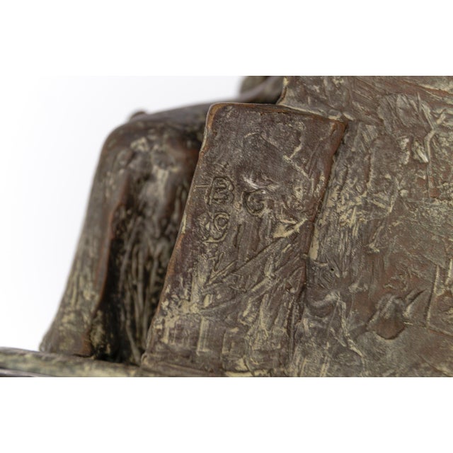 B.G., Figurative Artists Bronze of a Keyhole Door Scene 1991 1/7, 1960s, Bronze For Sale - Image 13 of 18