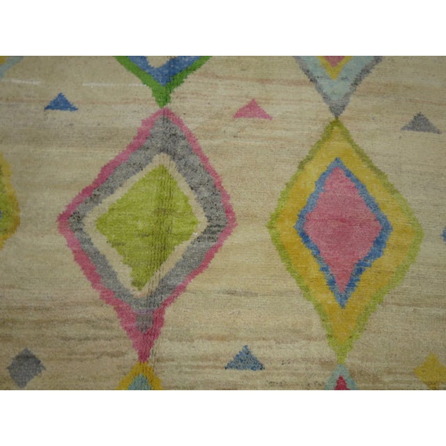 Colorful Vintage Inspired Tulu Rug, 8'7'' X 12'4'' For Sale - Image 4 of 10