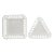 Lattice Edge Milk Glass Serving Plates, 2 Pcs. For Sale