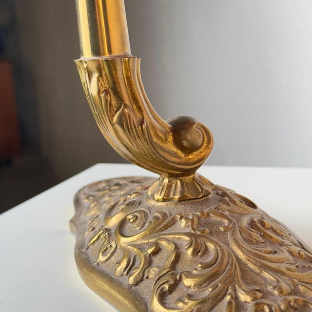 Italian Liberty Gilt Brass Table Mirror with Pierced Frame, 1900s For Sale - Image 13 of 18