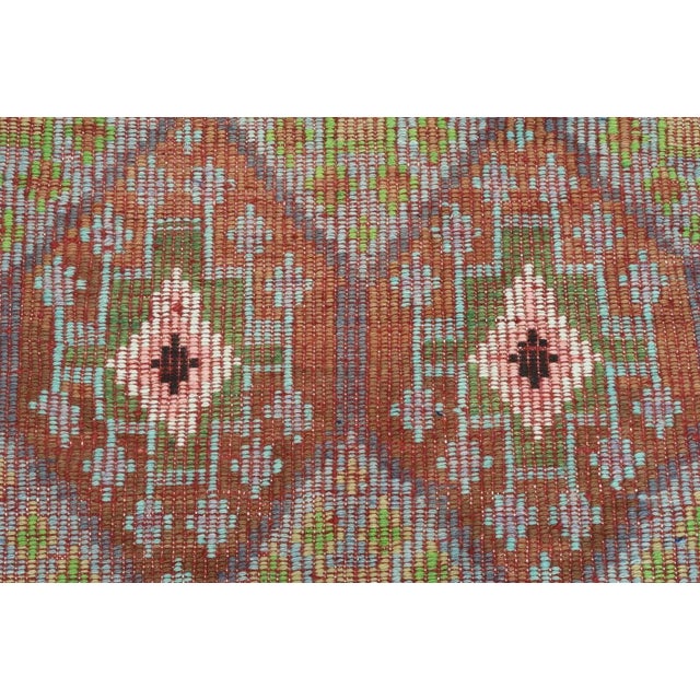 1960's Embroidered Turkish Kilim - 65"x115" For Sale In Raleigh - Image 6 of 13