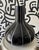 Vintage Black Glass Vase with White Trim, 1950s For Sale - Image 17 of 17