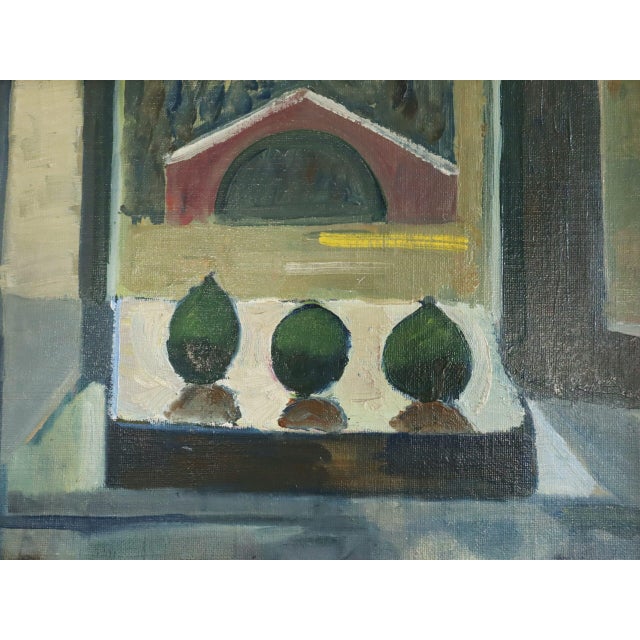 Textile Mid-Century Modern 'The Figs' Vintage Swedish Still Life Oil Painting, Framed For Sale - Image 7 of 10