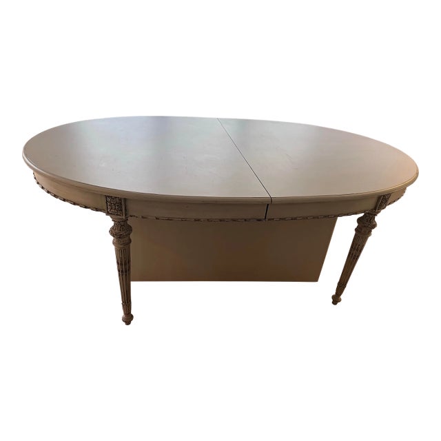 20th Century Louis XVI Style Dining Table With Leaves For Sale