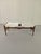 Vintage Brown and White Wooden Bench, 1950 For Sale - Image 6 of 6