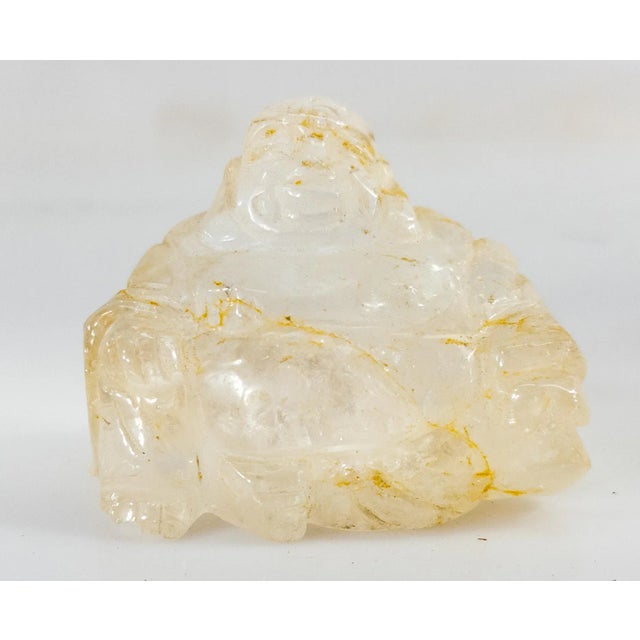 We are selling this Chinese carved Rock crystal figure of laughing Buddha. This 20th century carving is made from a...