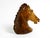 Mid-Century Modern Large Horse Head Sculpture in Brown Soapstone, 1960s For Sale - Image 3 of 18