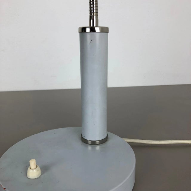 Metal German Modernist Metal Table Light attributed to SIS Lights, 1960s For Sale - Image 7 of 15