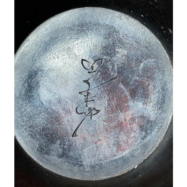 Antique 19th Century Japanese Coy Crustacean Craw Fish Signed Bronze Meiji Vase For Sale - Image 14 of 17