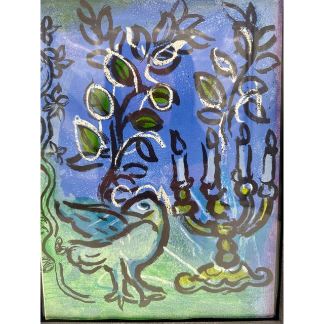 Marc Chagall (1887–1985), “The Candlestick,” 1962 A beautiful original color lithograph by celebrated modernist artist...