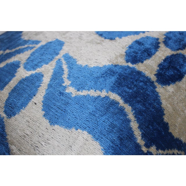 Contemporary Contemporary Silk Velvet Ikat Pillow Cover Bohemian Pillow For Sale - Image 3 of 7
