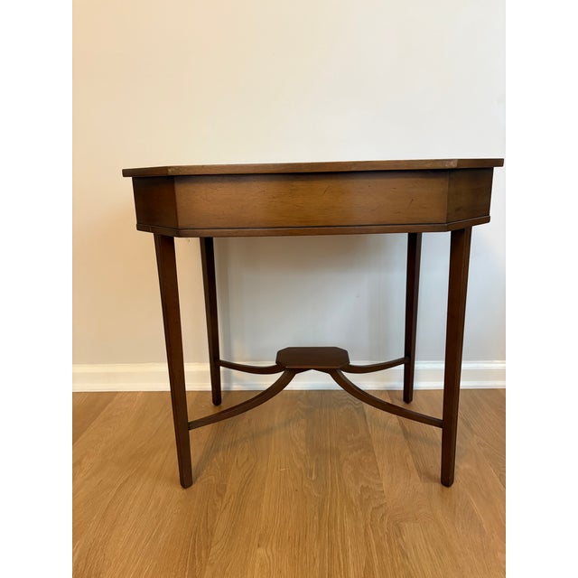 1970s Kittinger Buffalo Mahogany Octagonal End Tables, Pair For Sale - Image 11 of 14