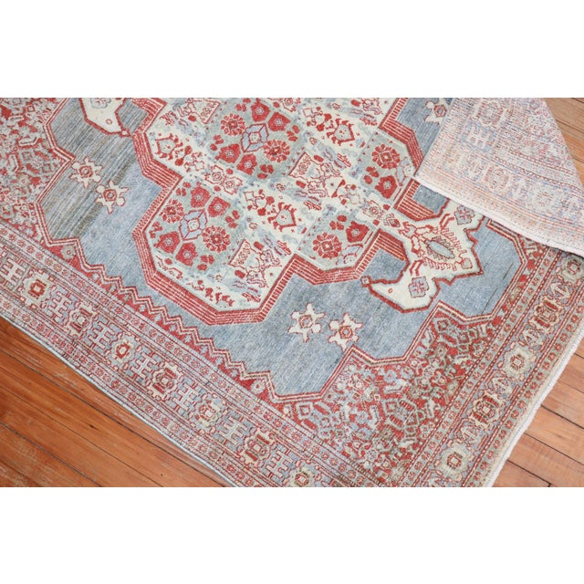 Antique Senneh - 3'8" x 4'7" For Sale In New York - Image 6 of 7