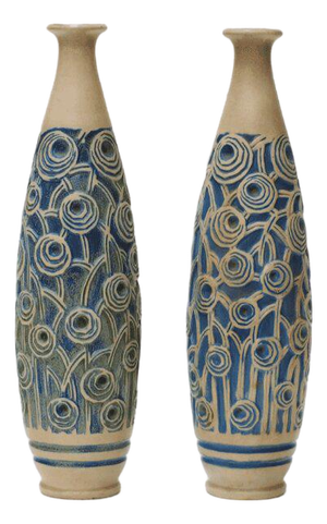 Art Deco Vases from Mougin Nancy, Set of 2