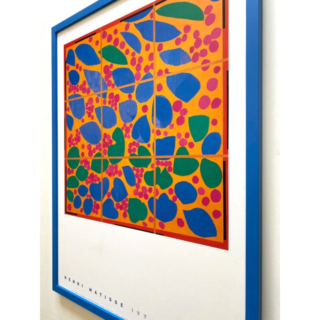 Henri Matisse Vintage 1998 Lithograph Print Framed Mid Century Modern Poster " Ivy in Flower " 1953 For Sale - Image 11 of 13