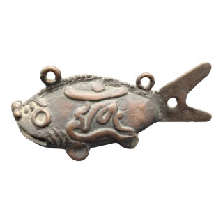 Japanese Bronze Koi Fish Bell/Gong: Late Edo Period (C. 19th Century) For Sale