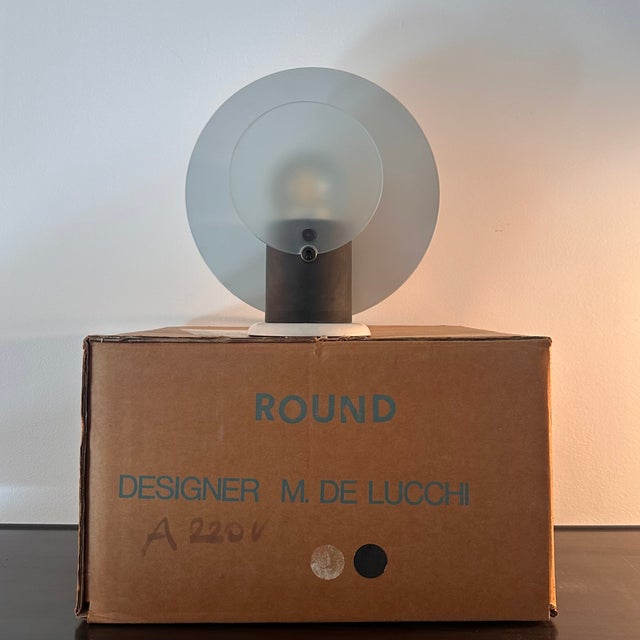 Round Table Lamp by Michele De Lucchi for Bieffeplast, 1983 For Sale - Image 11 of 13
