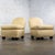 Late 20th Century Modern Round Back Slipper Chairs by Hickory Kay Lyn Tan Upholstery a Pair For Sale - Image 6 of 18