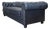 Studio-Finished Dark Charcoal Chesterfield Sofa With Tufting and Rolled Arms For Sale
