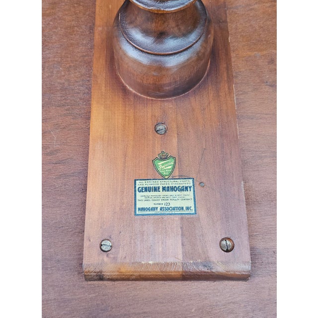 12 Imperial Grand Rapids Magogany Pedestal Tripod Pie Crust Tea Table For Sale - Image 11 of 11