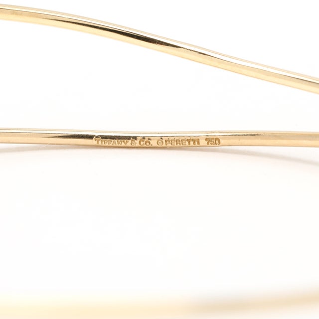 Early 21st Century Tiffany & Co Elsa Peretti Wave 3 Row Bangle Bracelet, 18k Yellow Gold, 7.5 Inch For Sale - Image 5 of 7