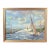 Vintage 1940s Impressionist Sailboat Oil Painting For Sale
