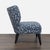 West Elm West Elm + Kate Spade Blue Polka Dot Lounge Chair For Sale - Image 4 of 7