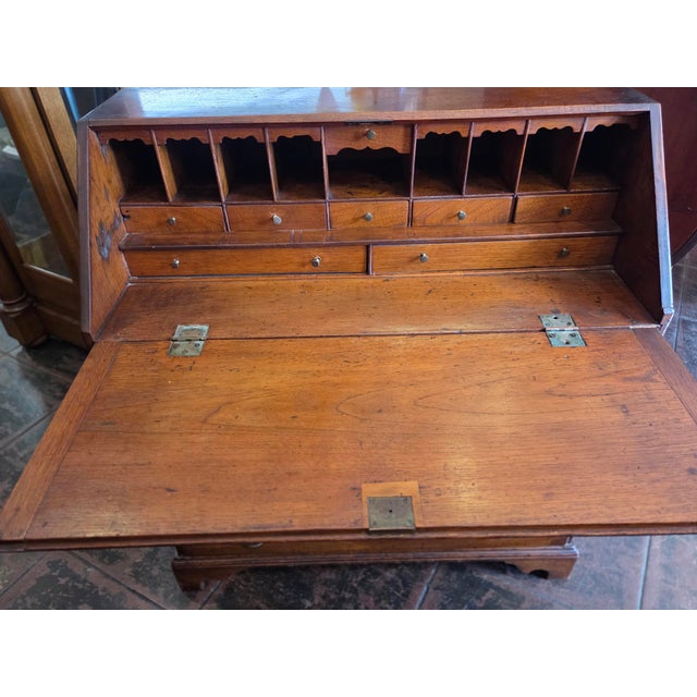 American 1760s American Antique Slant Front Desk Secretary Bureau For Sale - Image 3 of 11