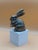 Silver Vintage Silver-Tone Plated Brass Rabbit Sculpture – Made in India For Sale - Image 8 of 11