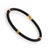 Early 21st Century Men's Fashion Style Black Steel & Gold Bracelet For Sale - Image 5 of 6