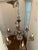 Vintage Six Arm Colonial Silver-Plated Chandelier For Sale - Image 9 of 11