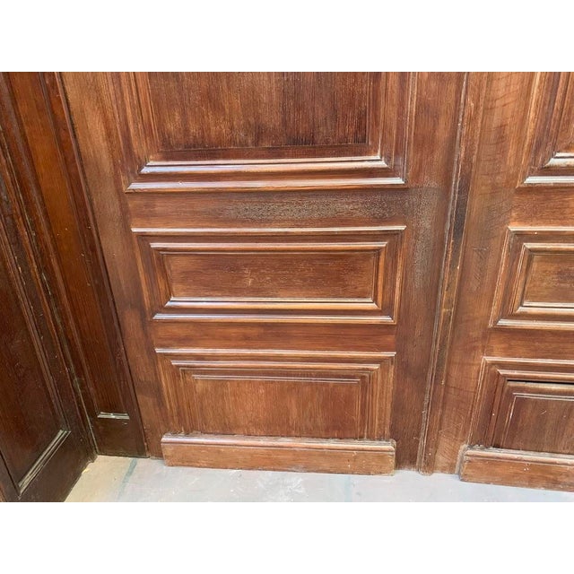 19th Century Louis XV Carved Oak Paneling Element For Sale - Image 5 of 12