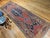Antique Persian Bidjar Wide Runner, Hand-Knotted Wool, Geometric Pattern, Terracotta & Navy, 4x11 For Sale - Image 11 of 18