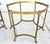 Vintage Labarge Side Tables Brass Glass Hoof Footed Octagonal Pair For Sale - Image 15 of 17
