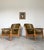 Henning Kjærnulf Danish Oak Lounge Chairs Original Wool Upholstery For Sale - Image 17 of 18