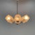 Mid-Century Glass & Chrome Chandelier, 1970s For Sale - Image 9 of 10