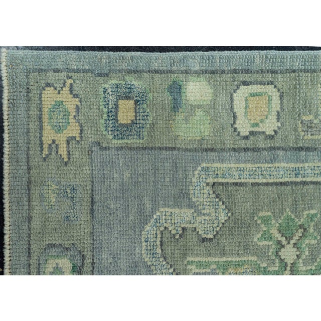 Turkish Oushak Rug 2'11" x 12'2" #19143 For Sale - Image 4 of 8