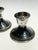 Pair Vintage Weighted Silver Candle Holders