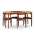Hans Olsen for Frem Rojle Mid Century Expanding Teak Dining Table With 4 Nesting Chairs For Sale - Image 11 of 16
