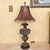 Hollywood Regency Antique Frederick Cooper Ornate Hollywood Regency Table Lamp With Fringe Shade For Sale - Image 3 of 18