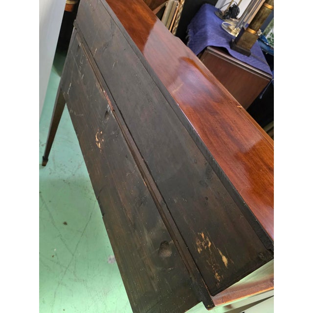 Antique Circa 1800 English George III Sheraton Period Inlaid Mahogany Sideboard With Original Removable Stage Back For Sale - Image 10 of 18