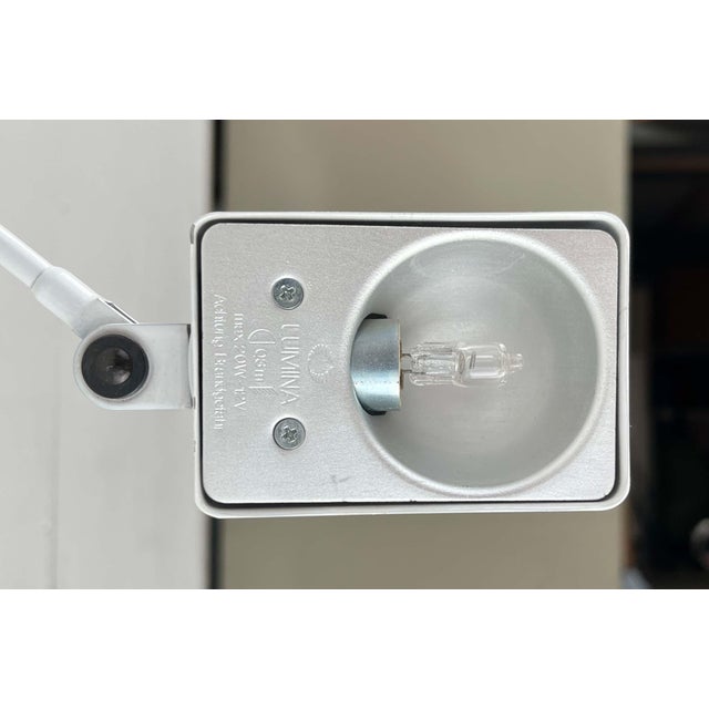 Vintage Italian White Daphinette Classic Wall Lamp by Tommaso Cimini for Lumina, 1980s For Sale - Image 14 of 18