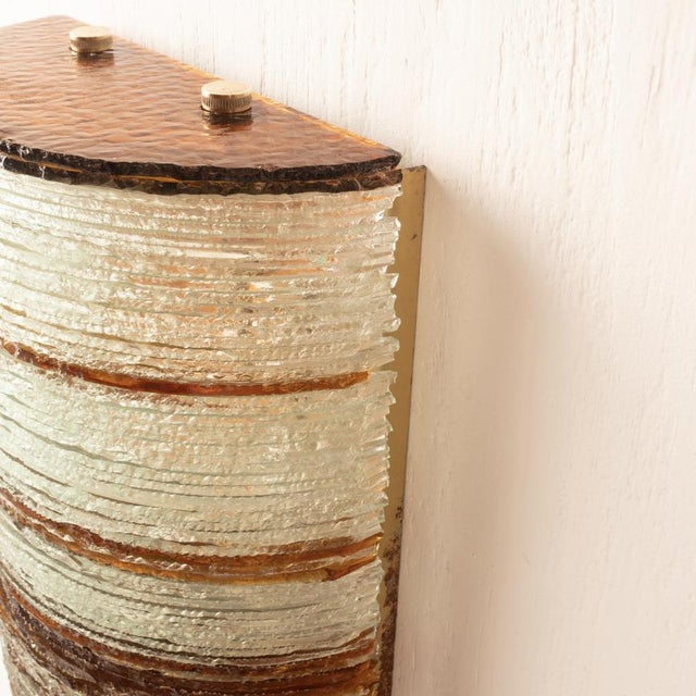 Large Glass Wall Light by Albano Poli for Poliarte, 1960s For Sale - Image 13 of 14