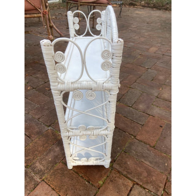 Vintage Wicker Wall Shelf For Sale - Image 9 of 9