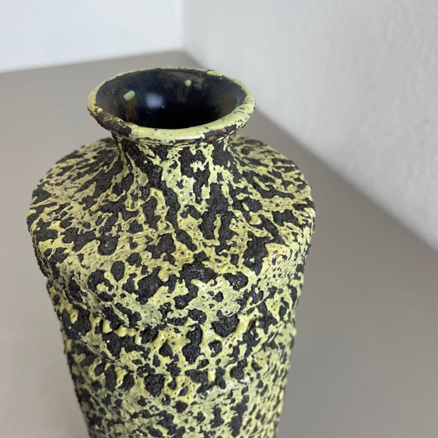 Fat Lava Ceramic Pottery Vase by Veb Haldensleben, GDR Germany, 1970s For Sale - Image 11 of 18