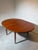 Mid-Century Modern Round to Oval Extendable Teak Dining Table For Sale - Image 6 of 7